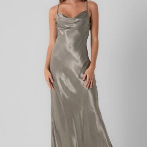 Silk Soft Green Dress
